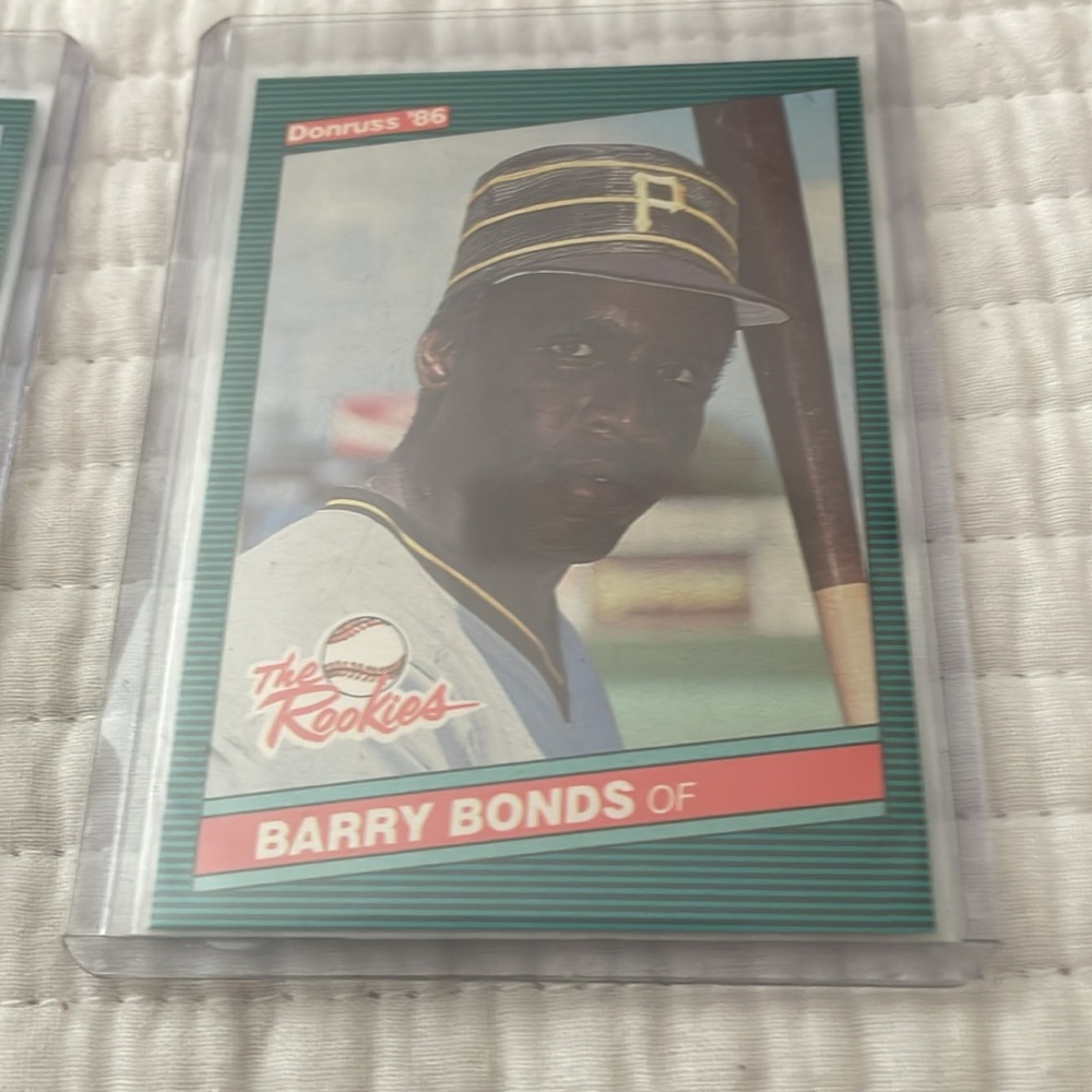 1986 Barry Bonds Donruss Rookie Cards Mint Condition,  Lot of 4 - Picture 4 of 10